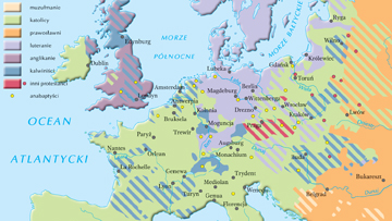 Podziały religijne i wyznaniowe Europy w XVI w.