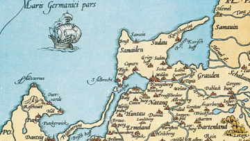 Mapa Prus z 1542 r.