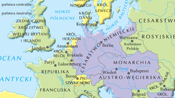 Europa w okresie I wojny światowej.
