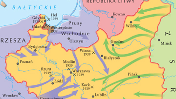 Inwazja niemiecka i radziecka na Polskę.