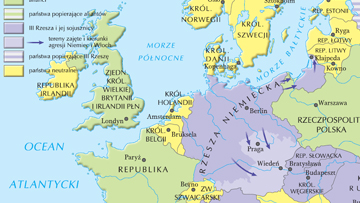 Europa w przededniu wybuchu II wojny światowej.